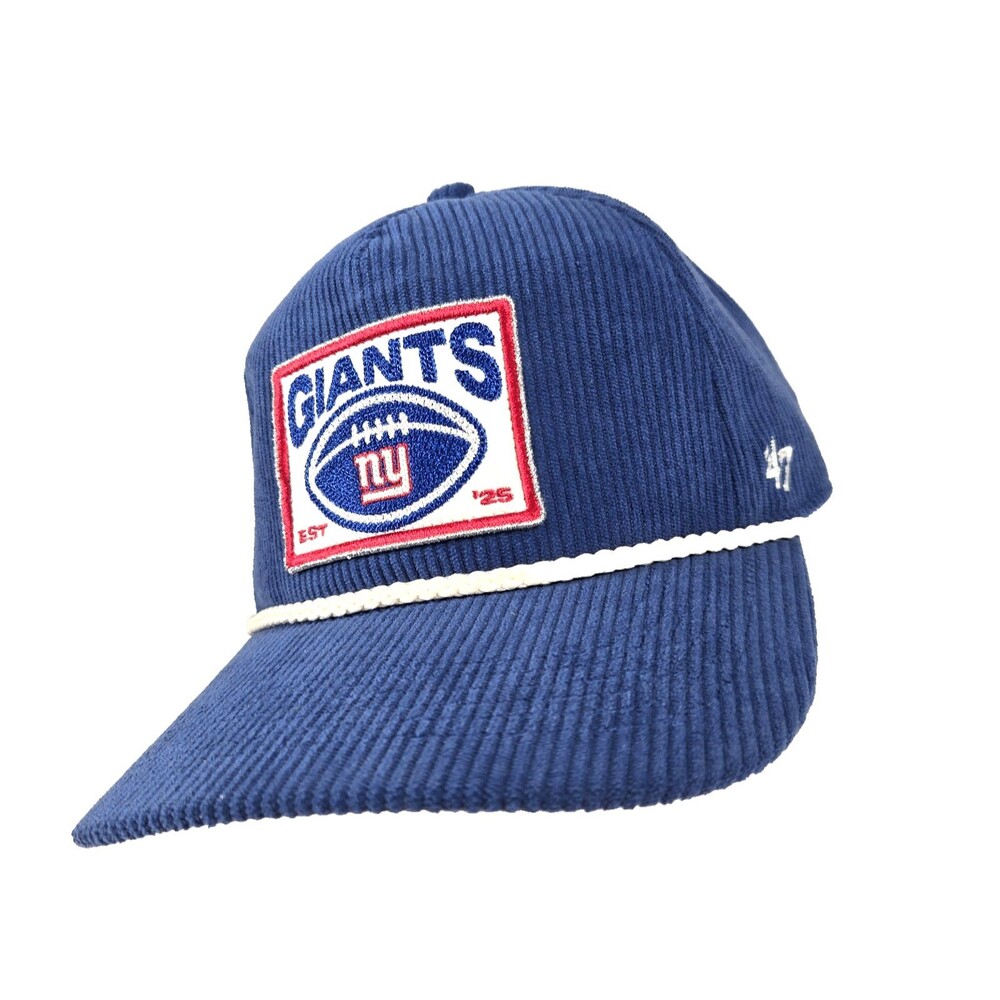 '47 Hitch x Stoney Clover Lane New York Giants Blue Retro Corduroy Rope Hat New